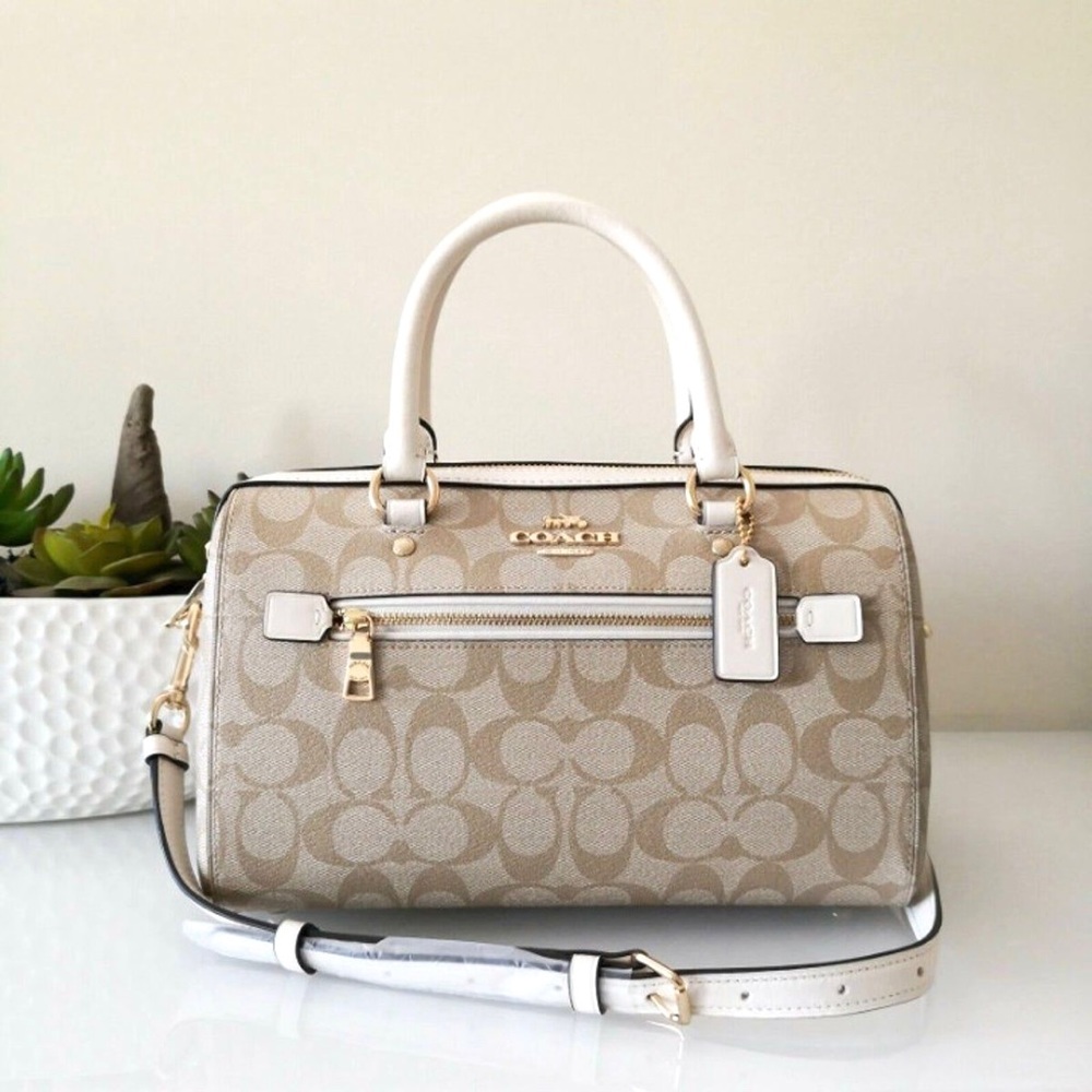 COACH Rowan Satchel In Signature Canvas
